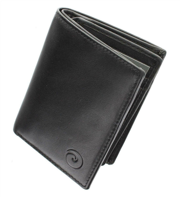 Mens RFID BLOCKING Luxury Soft Genuine Leather Trifold Wallet Purse Coin Pouch  Pocket ID Card Holder Gift Boxed 1216 black/mint Green - Etsy